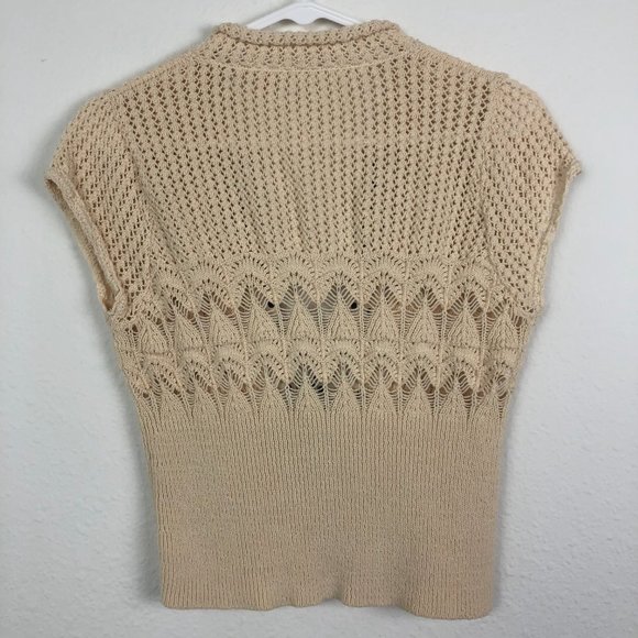 Maeve Short Sleeve Knit Sweater Size M - Picture 3 of 5